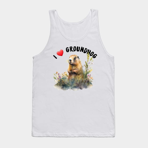 I love groundhog Tank Top by sukhendu.12